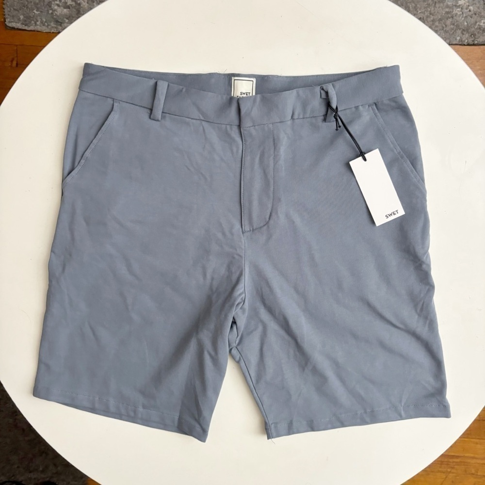 Swet Tailor Men’s 8” Everyday Chino Short French Gray Size 32 New
